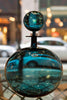 Low Round Petite Decanter, Steel Blue - Joe Cariati