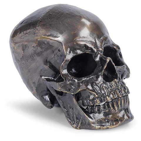 Antique Bronze Metal Skull - Regina Andrew Design