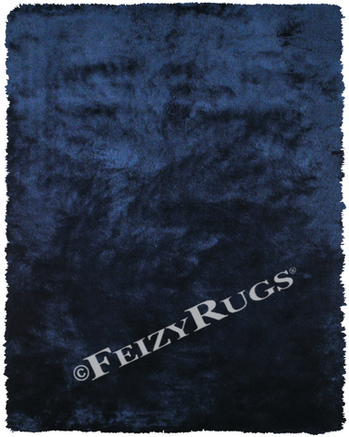 Indochine Area Rug, Dark Blue - Feizy
