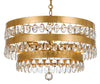 Perla 5 Light Antique Gold Chandelier - Crystorama