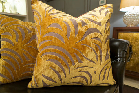 Big Leaf Gold Pillow - Dransfield & Ross