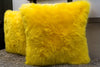 Long Wool Yellow Pillow 20" x 20" - Auskin