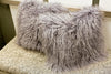 Tibetan Lamb Pillow Dove 16" x 16"- Auskin