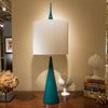 Rodia Table Lamp Azure/Brass - Joe Cariati