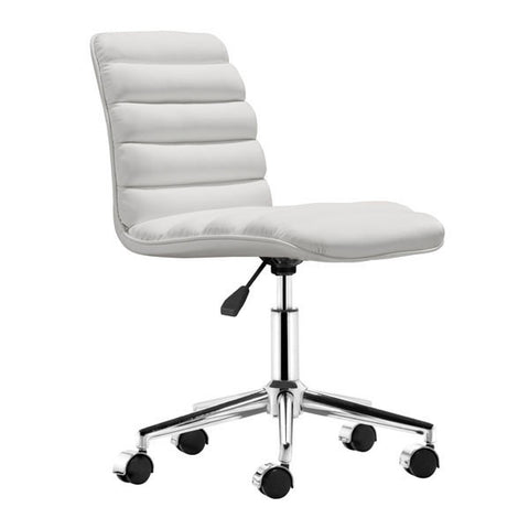 Admire Office White Chair - Zuo Modern
