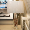 Amber Twisted Art Glass Lamp - Studio A