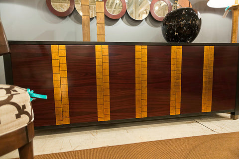 Occasionals Black Lacquer Cabinet Gold - Bolier & Co.