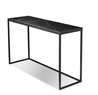 Onix Black Sofa Table - Mobital