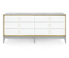 Cameron Extra Large 6-Drawer Cabinet, Gray - Bungalow 5