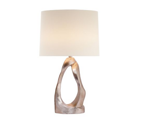 Cannes Burnished Silver Table Lamp - Visual Comfort