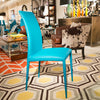 Charm Eco Leather Chair in Turquoise - Tonin Casa