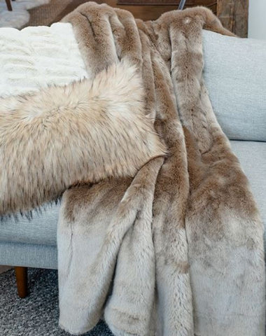 Couture Collection Champagne Mink Throw - Fabulous Furs