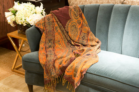 Desiree Boiled Wool Throw - Sabira Collection
