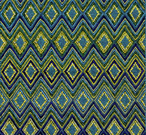 Diamond Design Fully Beaded Pillow - Sabira Collection