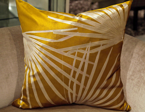 Drive On Lemon Leaf Pillow - Aviva Stanoff Design