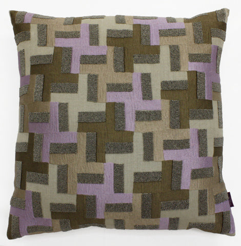 Evin Houndstooth Accent Pillow - Sabira Collection