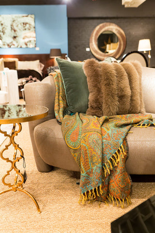 Feroza Boiled Wool Throw - Sabira Collection