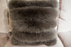Fox Strip Warm Coal Pillow - Adri Collection