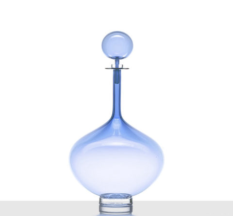 Genie Bottle Large Decanter, Ice Blue - Joe Cariati