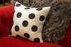 Harlequin Polka Dot Black On White - Sabira Collection