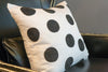 Harlequin Polka Dot Black On White - Sabira Collection
