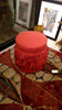 Rita Round Pouf, Orange - V Rugs & Home