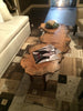Burled Live Edge Coffee Table - Wood Shop