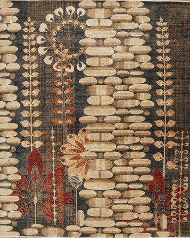 Isis Charcoal Rug - Rex Ray Rugs