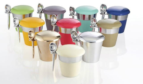 Pint Ice Cream Server With Spoon Indigo - Nima Oberoi-Lunares