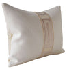 Giorgio Linen Ingot Tape Pillow in Cashmere by Ryan Studio