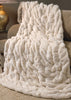 Ivory Mink Couture Faux Throw - Fabulous Furs