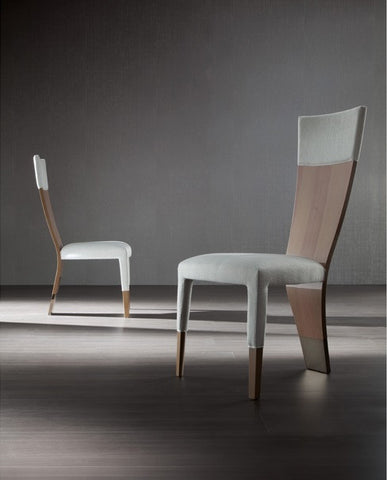 Jade Side Chair with Brass Leg Caps - Pietro Costantini
