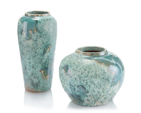 Sea Foam Vases, Set of Two - John-Richard