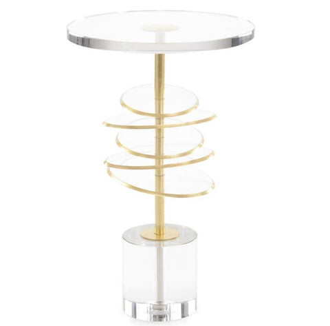 Acrylic Discs Martini Table - John-Richard