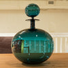 Low Round Large Decanter, Steel Blue - Joe Cariati