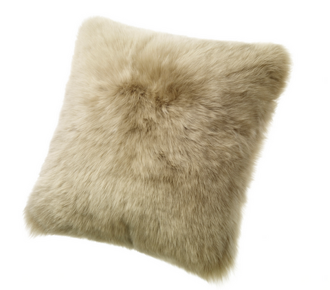 Lamb Wool Pillow 20" x 20", Taupe - Auskin
