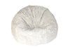 Large Ivory Long Wool Bean Bag - Auskin