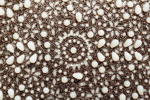 Light Green Opaline Floral Beading - Sabira Collection