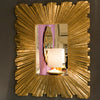 Linen Fold Mirror, Brass - Global Views