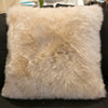 Lamb Wool Pillow 20" x 20", Taupe - Auskin