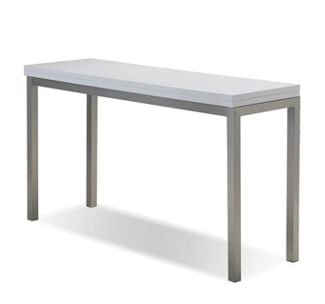 Alure White Dining Table/Sofa Table - Mobital