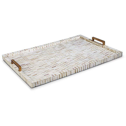 Multi Tone Bone and Brass Tray - Regina Andrew Design