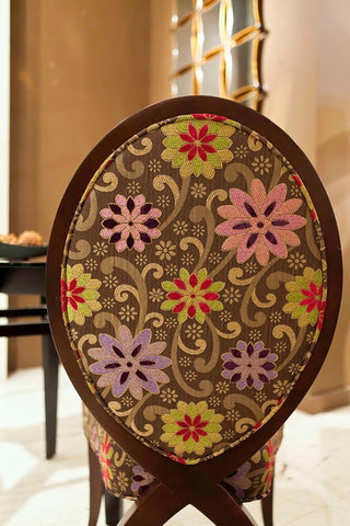 Bright Floral Charlotte Side Chair - DesignMaster Furniture