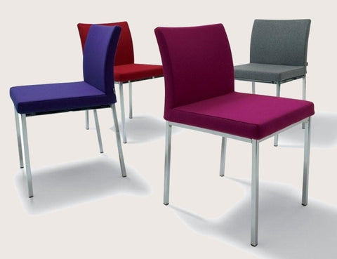 Aria Chrome Red Dining Chair - Soho Concept