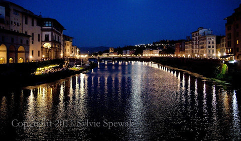 Arno at Dusk - Florence, Italy - Sylvie Rose Spewak