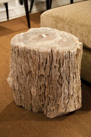 Petrified Wood Side Table - Bernhardt Interiors
