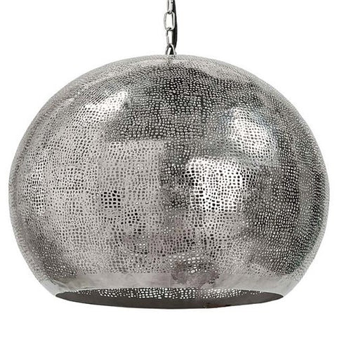 Pierced Metal Sphere Pendant - Regina-Andrew Design