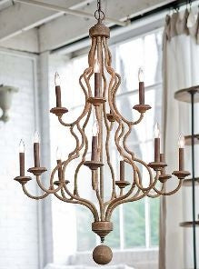 Jute Chandelier - Regina-Andrew Design