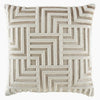 Sand Velvet/Creme Bullion Embroidered Pillow - Callisto Home