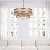 Perla 5 Light Antique Gold Chandelier - Crystorama